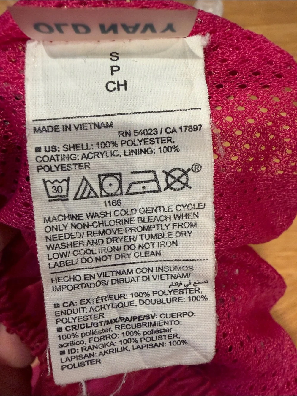 Old Navy Pink Marlin-Print Swim Trunks